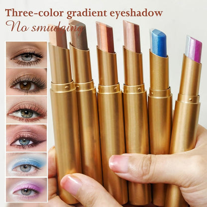 ✨Creamy 3-Color Eyeshadow Stick – Swipe, Blend & Go ✨