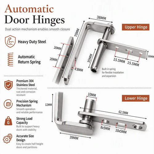 🔥 50% Off Today: Compact B01 Two-Way Spring Hinge for Smooth Swinging Doors