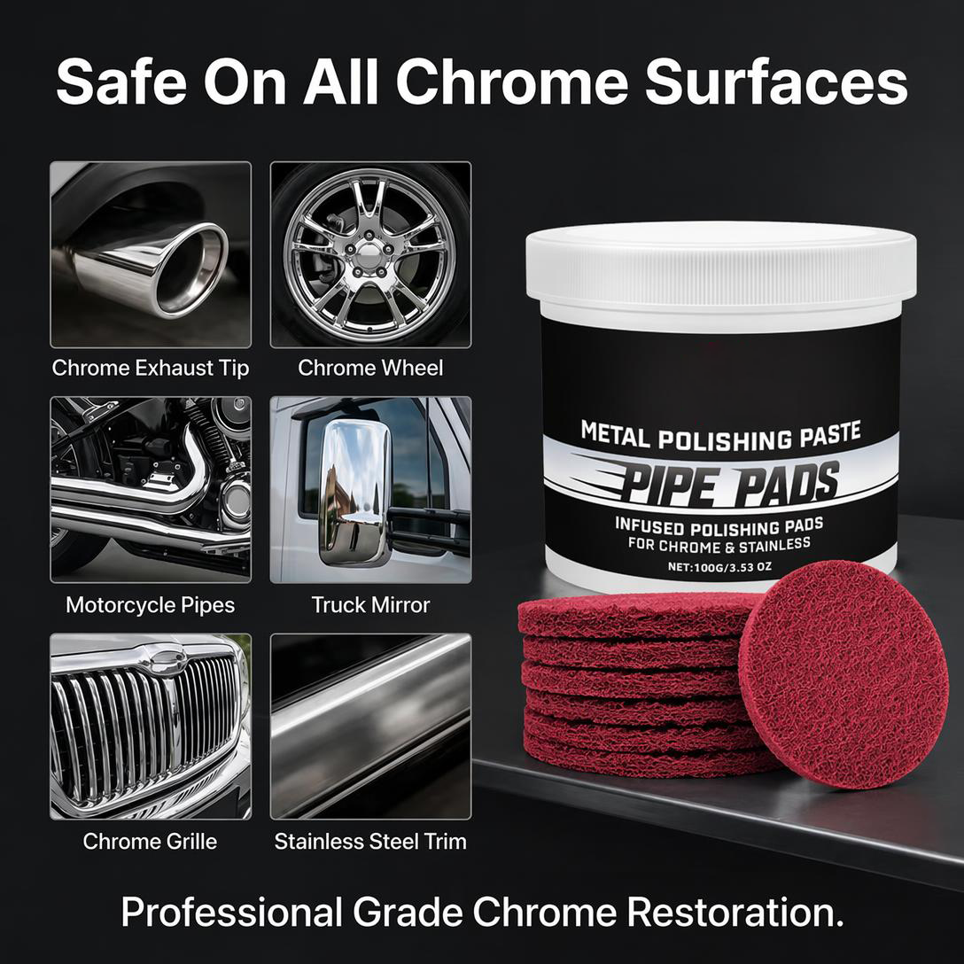 ✨ MirrorFinish Polishing Pads – Helps Reduce Scratches & Oxidation