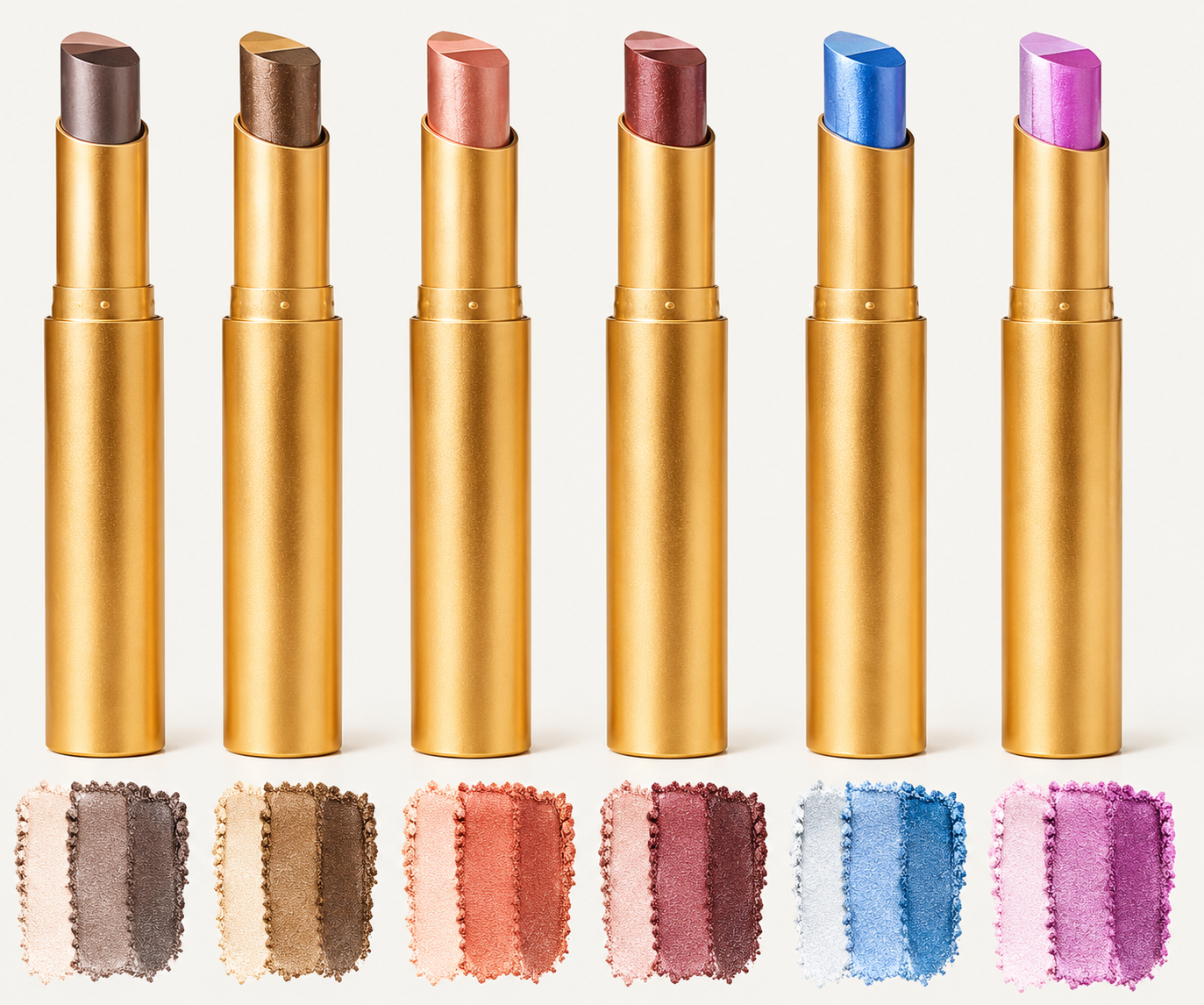✨3‑in‑1 Eyeshadow Stick | 3 Color Cream Shimmer Eye Makeup Stick