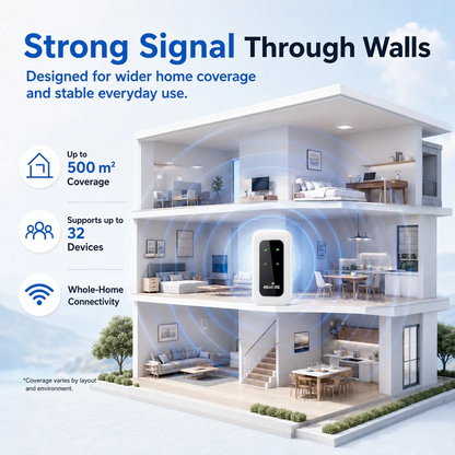📶 All-Network Pocket WiFi – Ready in Seconds No Setup! No Hassle! Just Connect!🔥[Power on and use, free for life].