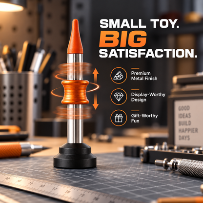 🚀🌌Pop & Land Kinetic Desk Toy | 🎯 Press, Launch & Land Challenge