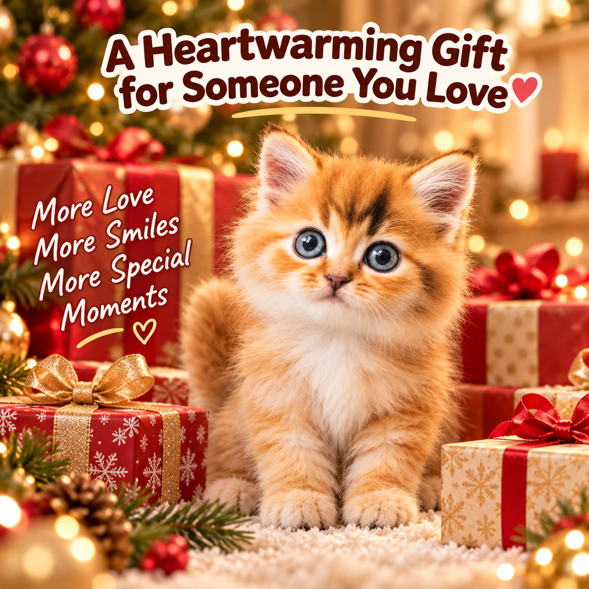 🎄49% OFF🐱🐾 Golden Buddy™  🎄49% OFF🐱🐾 Golden Buddy™  Realistic Robot Kitty – Interactive Walking & Meowing Companion