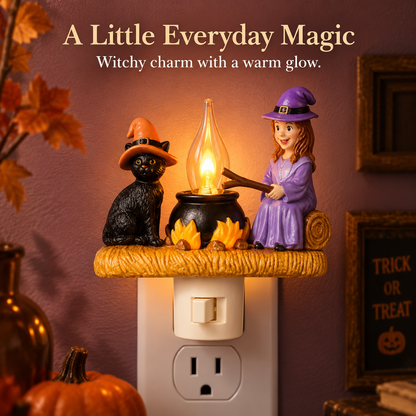 Cozy Campfire Plug-In Night Light in 9 Charming Seasonal Styles