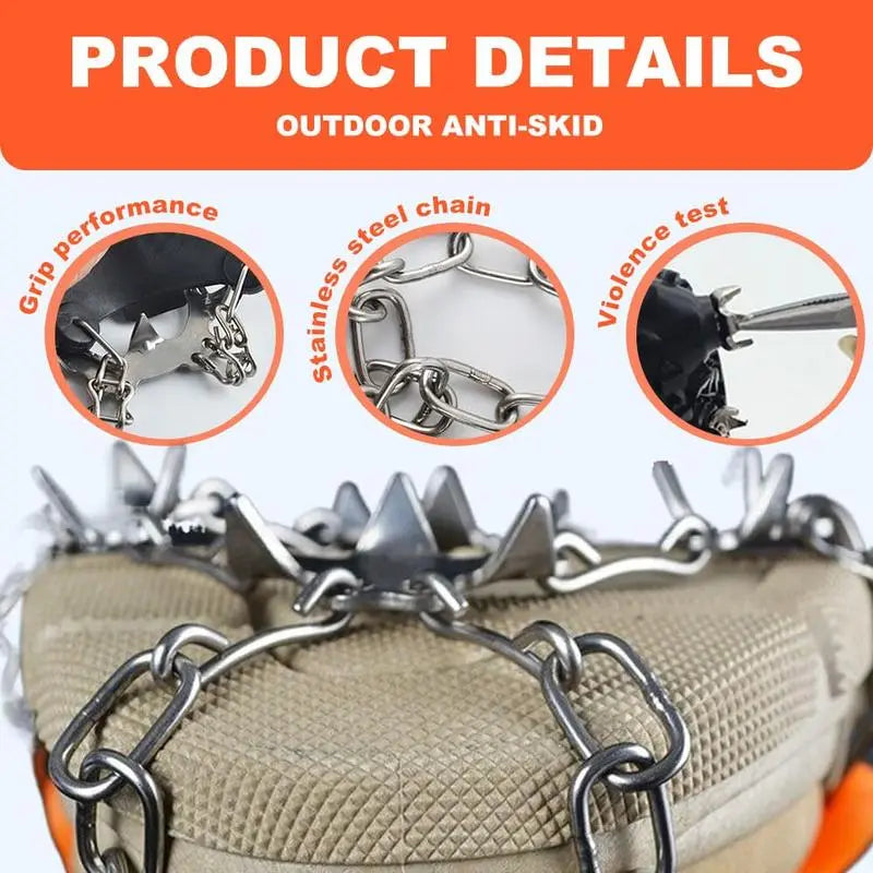 Winter Shoe Traction Cleats ❄️ – Anti-Slip Ice Grips for Snowy Walks & Hiking