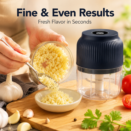 One-Touch Mini Food Chopper 🧄 – Quick Garlic & Vegetable Prep
