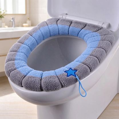 🚽 Cloud-Soft Padded Toilet Seat Cover | Lightweight, Washable & Reusable Comfort Cushion