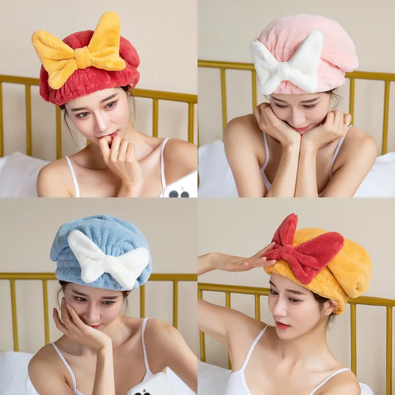 ✨ Quick-Dry Microfiber Hair Turban for Effortless Wet Hair Care – Sunshine Yellow 💛