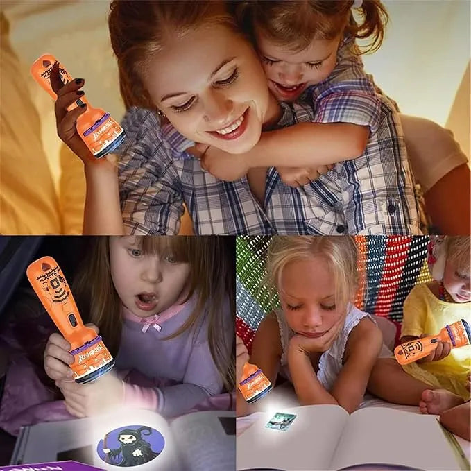 🔥HOT SALE 49% OFF -🎃👻Kids Halloween Christmas Projection Flashlight Toy