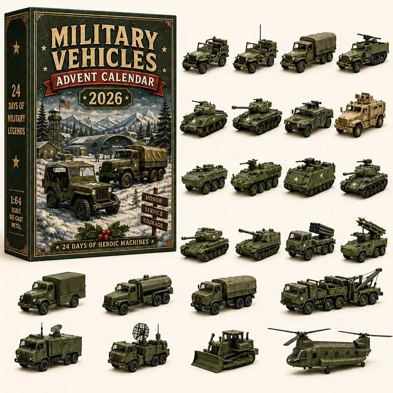 💯🚜🚗🎄 2026 Vehicle Advent Calendar Collection – 24 Days of Classic Machines, Trucks & Military Legends 🎁✨