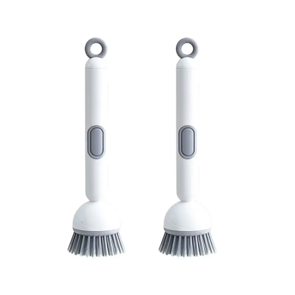 🧽 Adjustable Long-Handle Dish Brush with Built-In Soap Dispenser