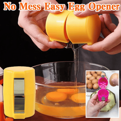 Quick-Crack Egg Opener 🥚 – Convenient Kitchen Tool with Yolk Separator