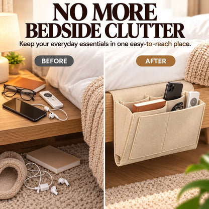 🔥 50% OFF Bedside Hanging Organizer – Keep Essentials Within Reach