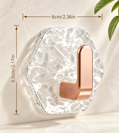 🔥Buy More Save More🔥Heavy-Duty Plastic Self-Adhesive Hexagonal Ripple Hooks