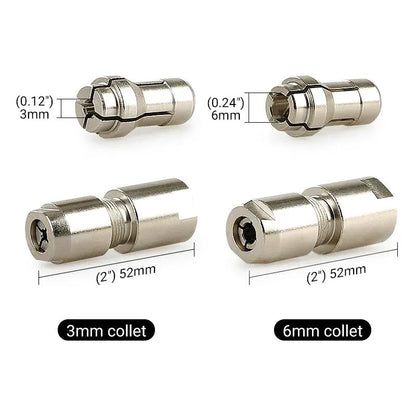 ⚙️ Rotary Carving Adapter Kit for 100-Type Angle Grinders with 3mm & 6mm Dual Collets 🔧