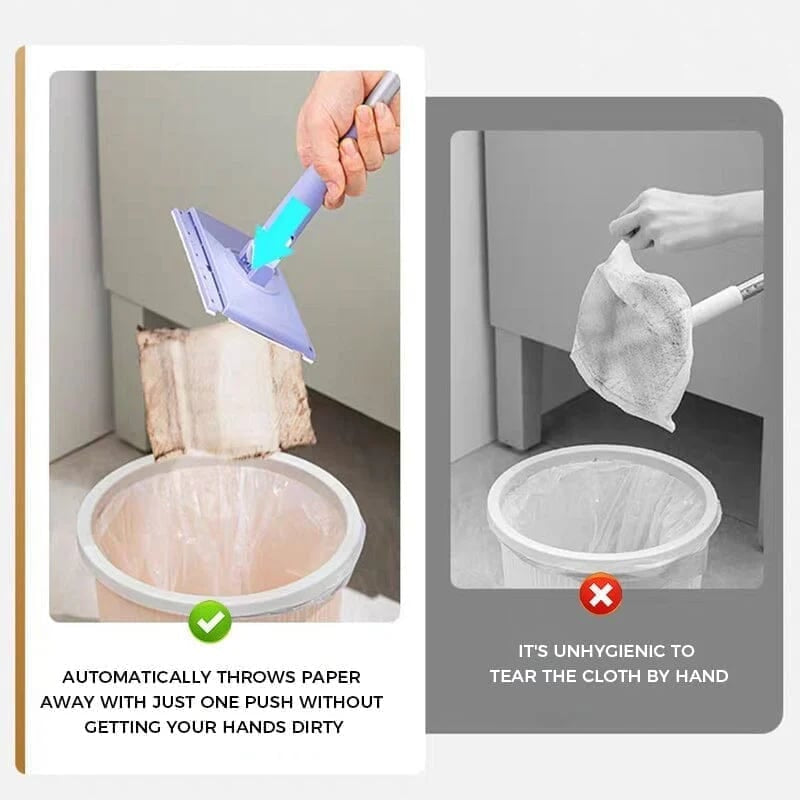 🧼✨ Compact Mini Mop with Quick-Change Cleaning Pads