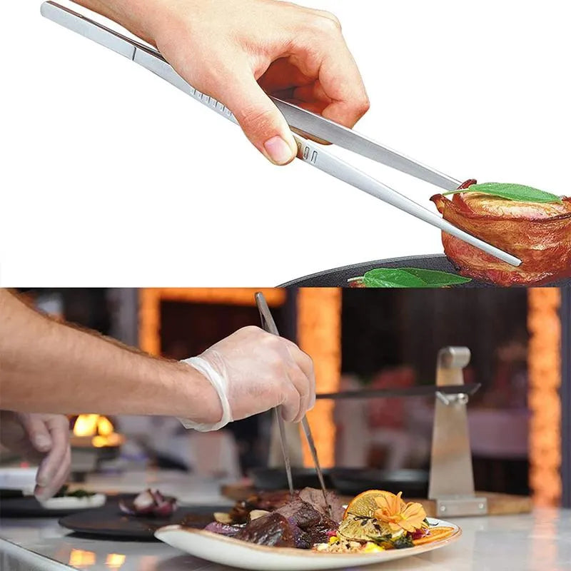 2-Piece Precision Culinary Tweezer Set – Non-Slip Grip for Cooking & Plating 🍳