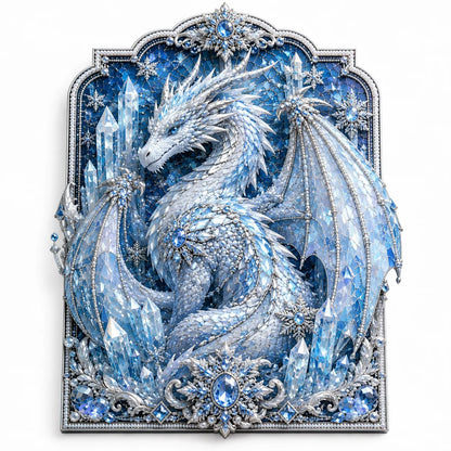 🐉💎3D Lager På Lager Drake Diamantmålningskit, 5 Stilar Fantasykristall