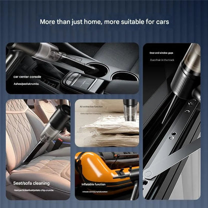 Cordless Handheld Car Vacuum 🚗 – Rechargeable Vacuum & Blower Combo