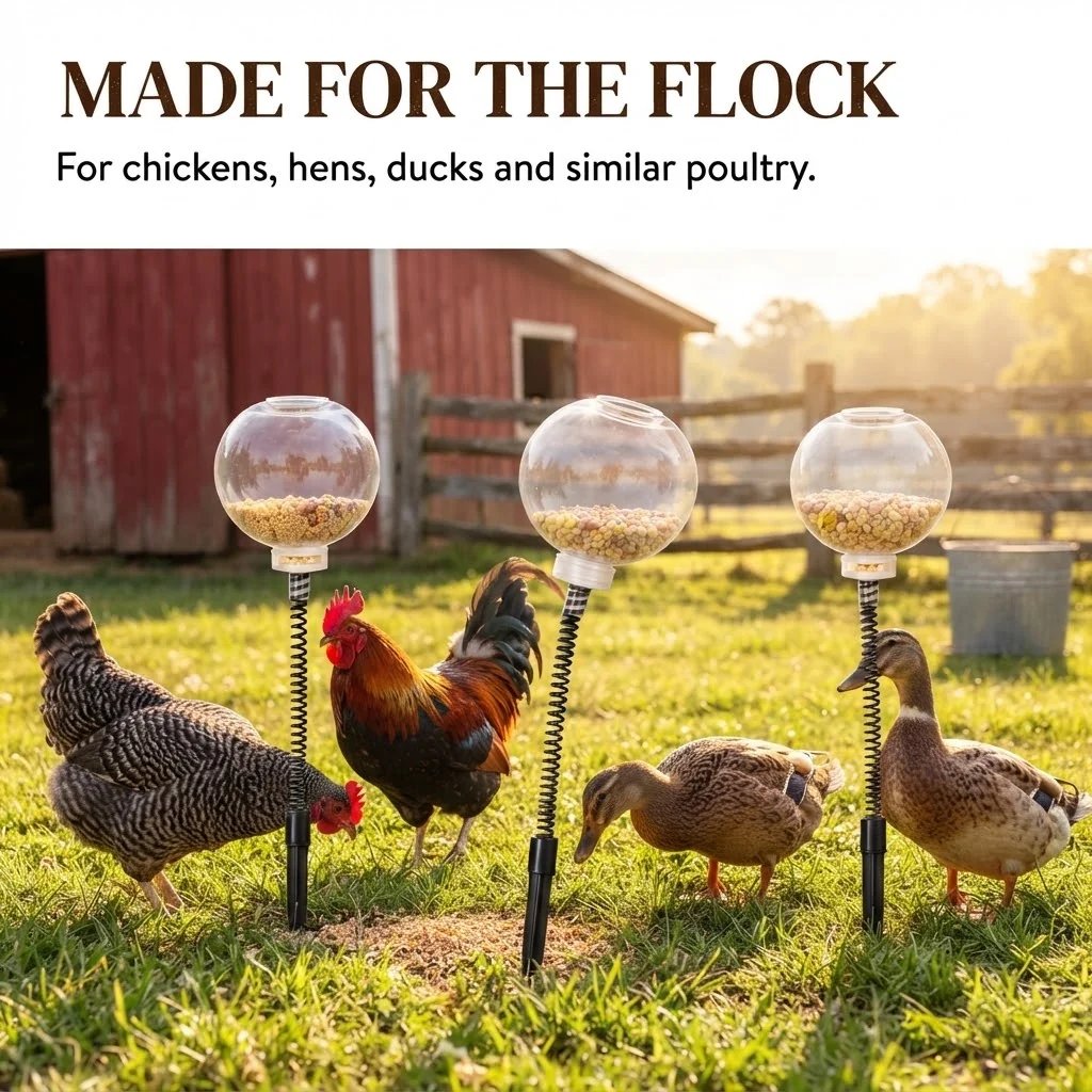 🐔 49% Off Ends Tonight | Peck & Play Hanging Chicken Treat Feeder