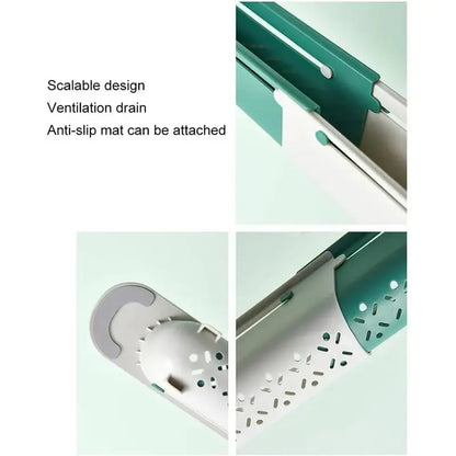 Expandable Heavy-Duty Sink Caddy – Adjustable PP Storage Rack 🧽