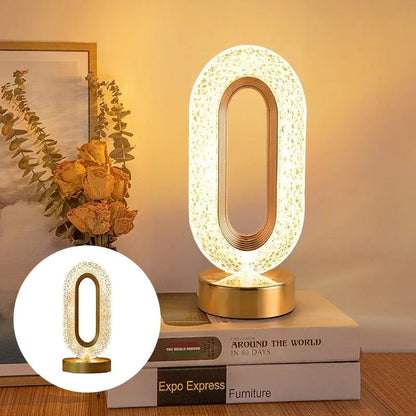 ✨ Crystal Glow Bedside Lamp – Elegant Nightstand Lighting for Cozy Spaces