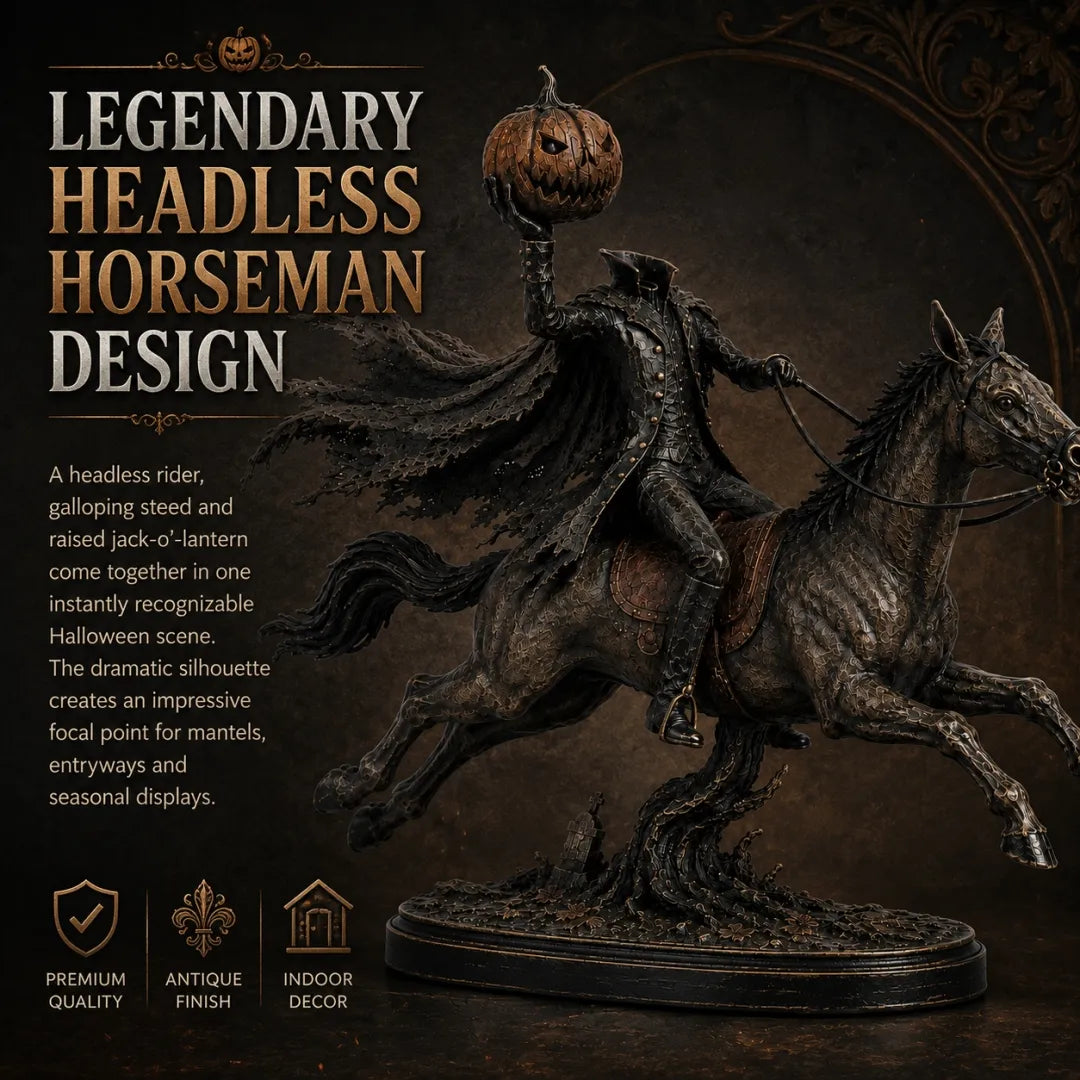 🎃🏇Midnight Chase Headless Horseman Statue | Awaken the Legend of the Hollow(✨Same as the video)