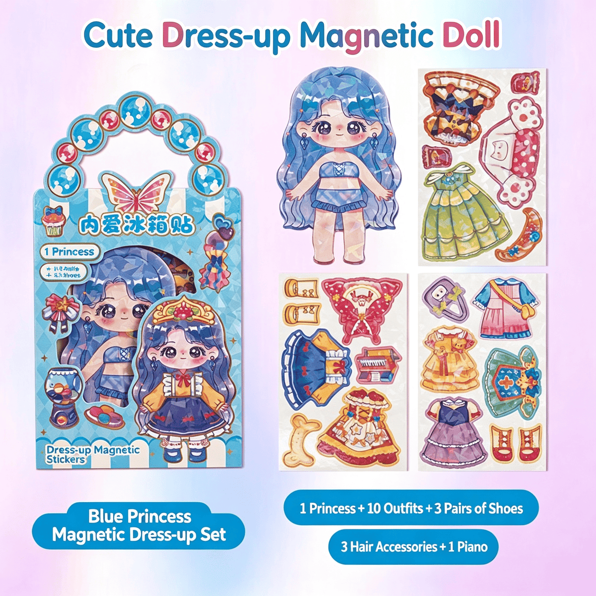 💥 Limited-Time Deal | Red Magnetic Mix-and-Match Dress-Up Dolls for Kids 🛍️