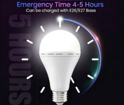 💡 Rechargeable Emergency Light Bulb – Portable Backup Lighting | 1-Pack