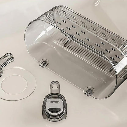 🛁✨ No-Drill Bathroom Storage Box – Strong Suction, Easy Install, More Space