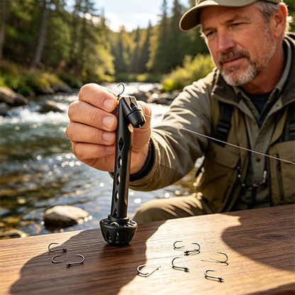 🎣 Magnetic Fly Threader & Knot-Tying Tool – Easier Fly Changes