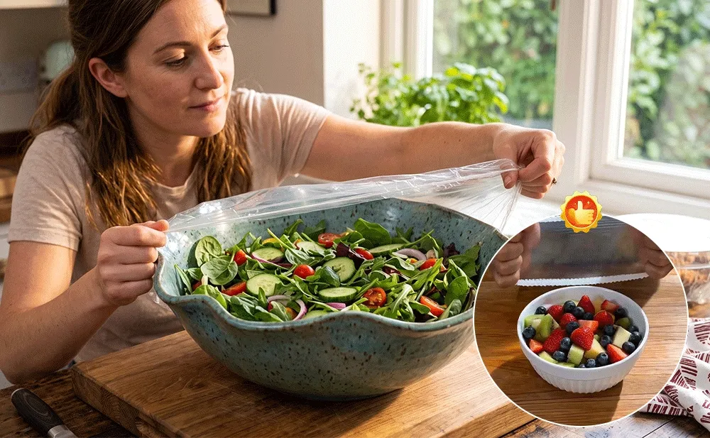🥗 100-Pack Disposable Elastic Food Covers for Bowls & Plates