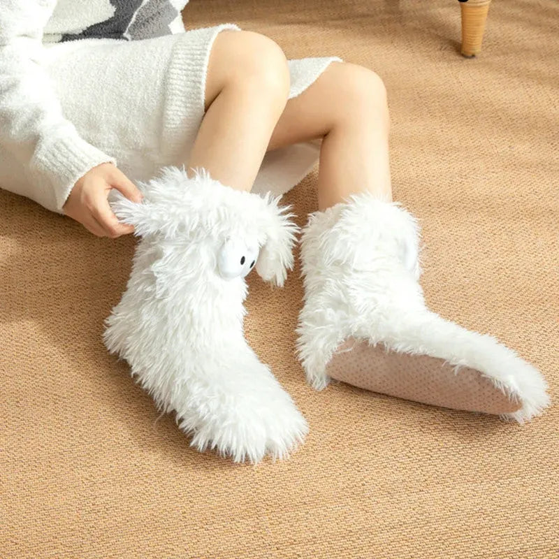 🧦 Women's Cozy Plush Slipper Socks | Warm Fleece Anti-Slip for Cozy Winter Days At Home❄️
