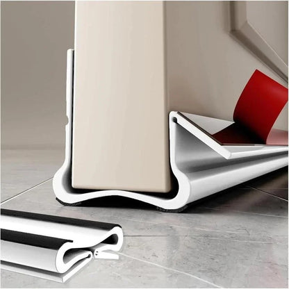 🚪 Triple-Seal Door Draft Stopper – Self-Adhesive Noise & Bug Barrier
