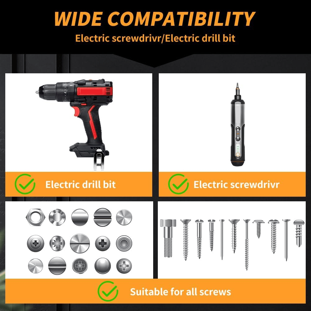 Spring loaded Screw Holder Bit,Single Hand Operation Bit Holders