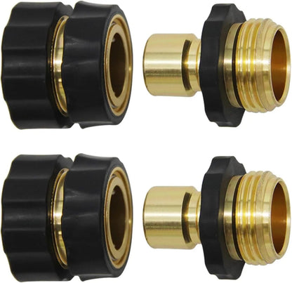 4-Set Garden Hose Quick Connectors 💦 – Male & Female Fittings