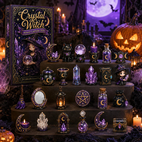 ⏳ Last Day 49% OFF – 🔮 2026 Crystal Witch Advent Calendar | 24 Days of Mystical Miniatures, Crystal-Inspired Surprises & Witchy Fantasy Charm ✨