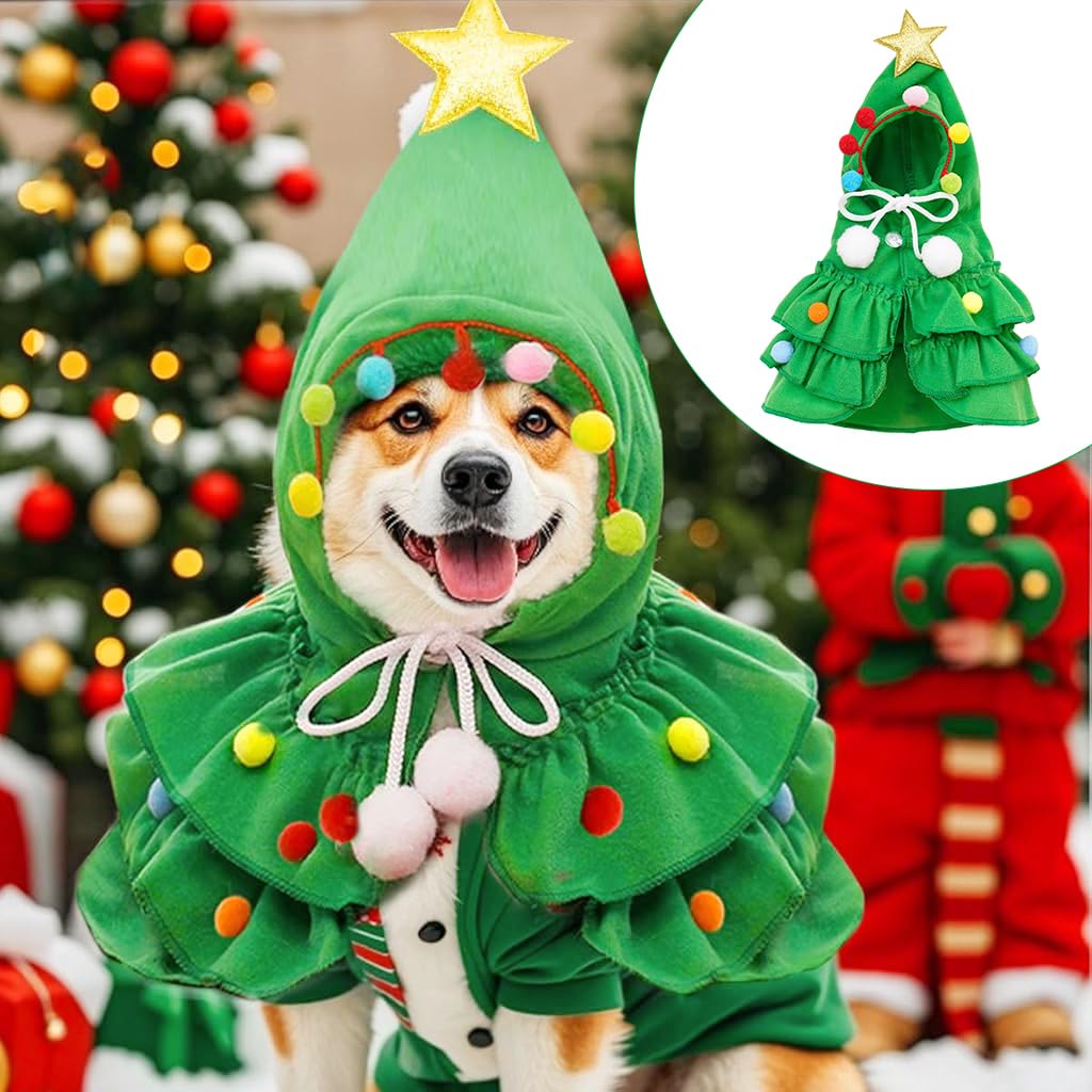 Merry Spruce-Up Pet Outfit 🎄 Festive Holiday Costume for Dogs & Cats