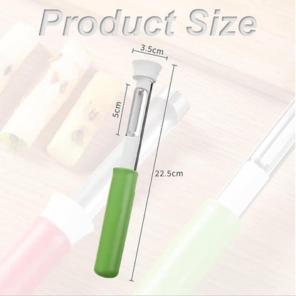 🍎🔪 2-in-1 Apple Corer & Peeler – Faster Fruit Prep with One Stainless Steel Tool