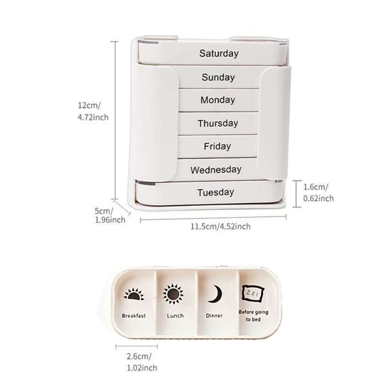 💊 Stay on Track - ✨7-Day Medication Organizer - For Effortless Health Management! 📅
