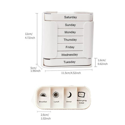 💊 Stay on Track - ✨7-Day Medication Organizer - For Effortless Health Management! 📅