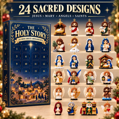 🔥 Final Day: 50% Off ✨ 24-Day Nativity Mini Brick Ornament Advent Calendar 🎄
