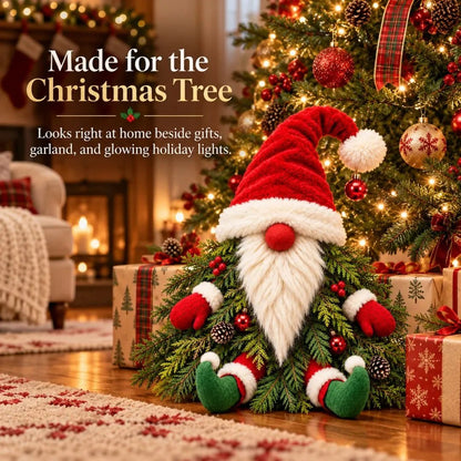 💯🎅 Sitting Christmas Evergreen Gnome | Woodland Holiday Decor
