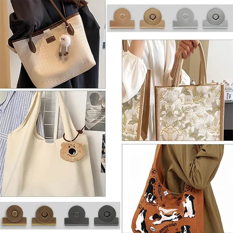 Invisible Magnetic Bag Clasps 🧲 – 8-Pair DIY Sewing Fasteners