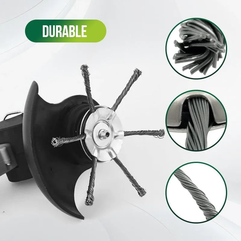 6-Inch Steel Wire Trimmer Head 🌿 – Heavy-Duty Brush Cutter