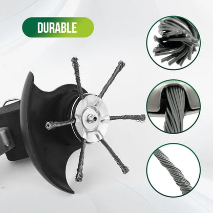 6-Inch Steel Wire Trimmer Head 🌿 – Heavy-Duty Brush Cutter