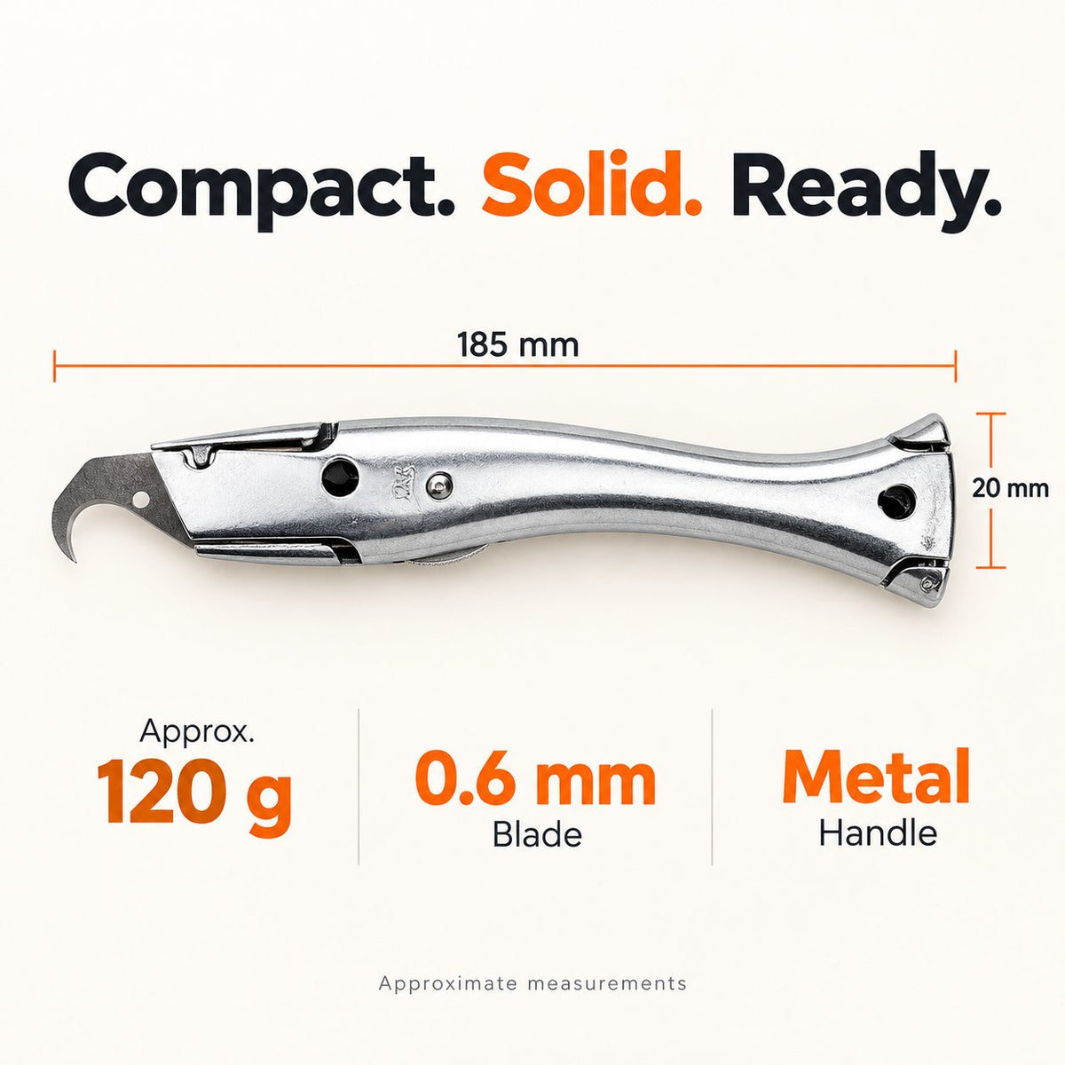 🔪 Precision Hook Utility Knife — Heavy-Duty PVC & Vinyl Flooring Cutter
