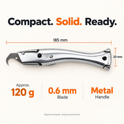 🔪 Precision Hook Utility Knife — Heavy-Duty PVC & Vinyl Flooring Cutter
