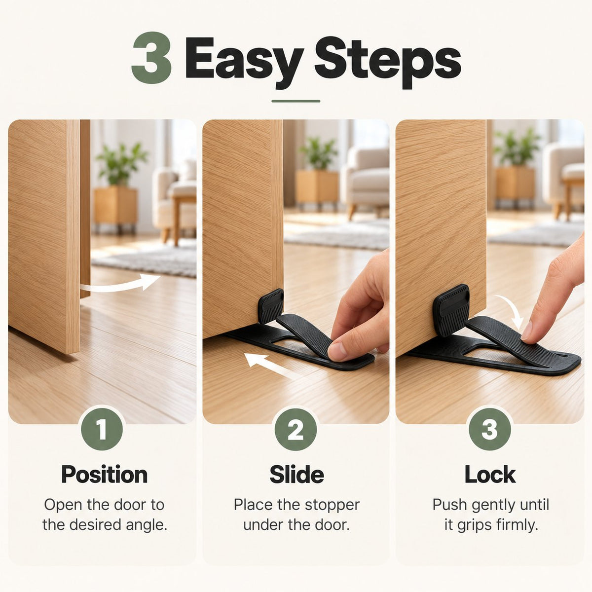 Slide, Grip & Protect Flexible Non-Slip Door Stopper 🚪✨