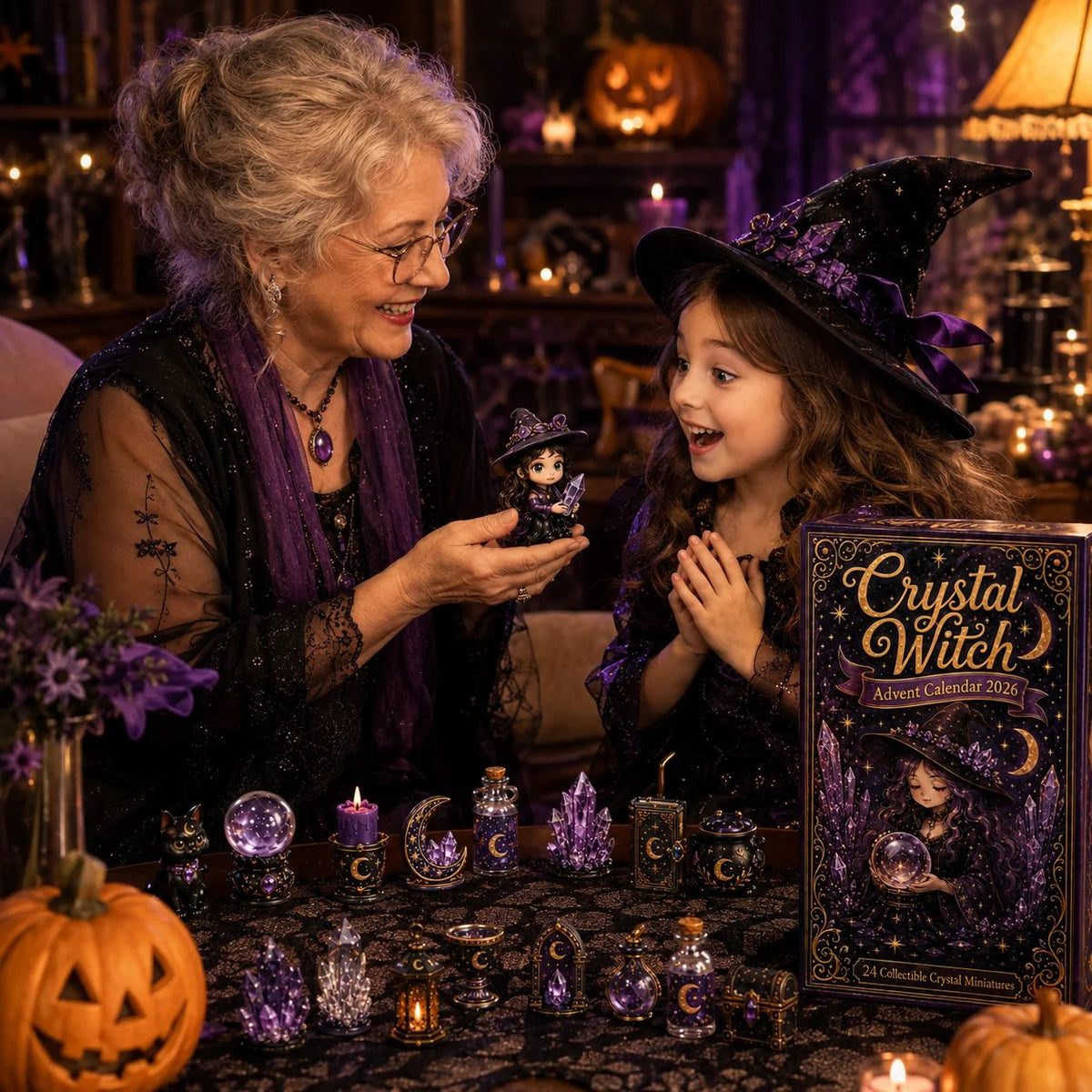 ⏳ Last Day 49% OFF – 🔮 2026 Crystal Witch Advent Calendar | 24 Days of Mystical Miniatures, Crystal-Inspired Surprises & Witchy Fantasy Charm ✨